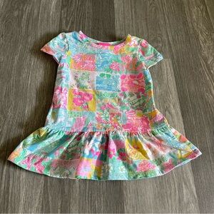 Lilly Pulitzer Multicolor Patchwork Kids Casual Dress